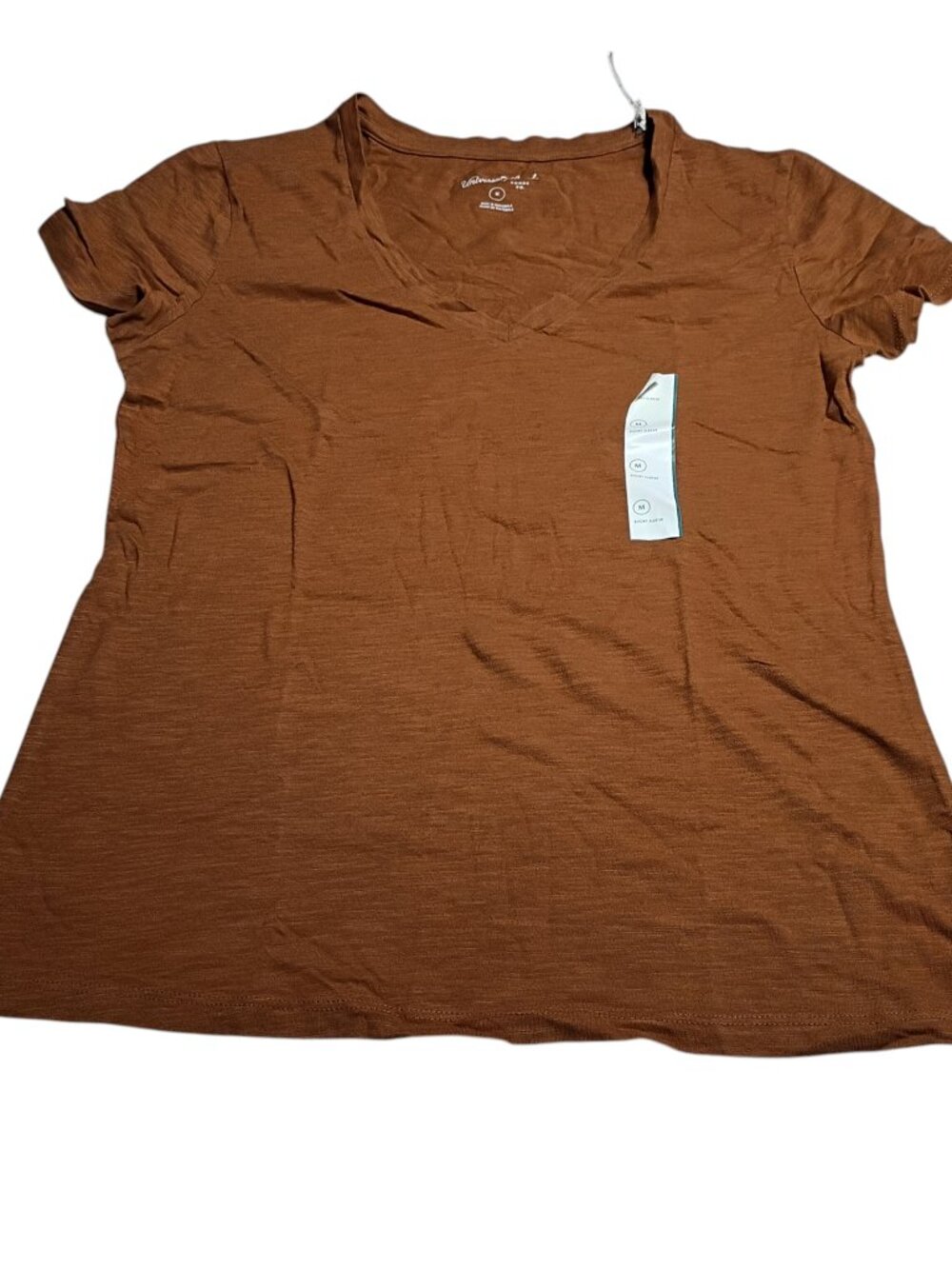 Target Universal Thread Women's Short-Sleeve V-Neck Slub Knit T-Shirt Size M